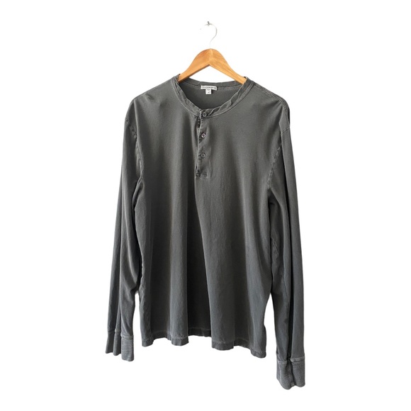 James Perse Other - Mens James Perse Long Sleeve Top Shirt Henley Casual Long Sleeve Tee 4